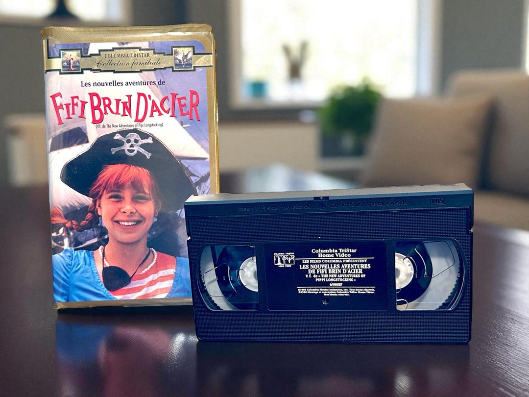 Vintage VHS Cassette: the New Adventures of Pippi Longstocking