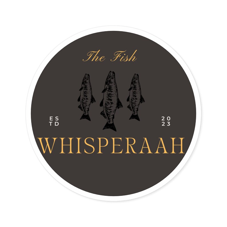 Fish Whisperer Circle Logo Vinyl Decal Car Window Etsy