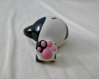 Cat paw keycap, Artisan keycap, Cute keycap, Handmade keycap, Silicone keycap, Cow Keycap, Cat lover gift, Unique gift ideas, Boyfriend Gift