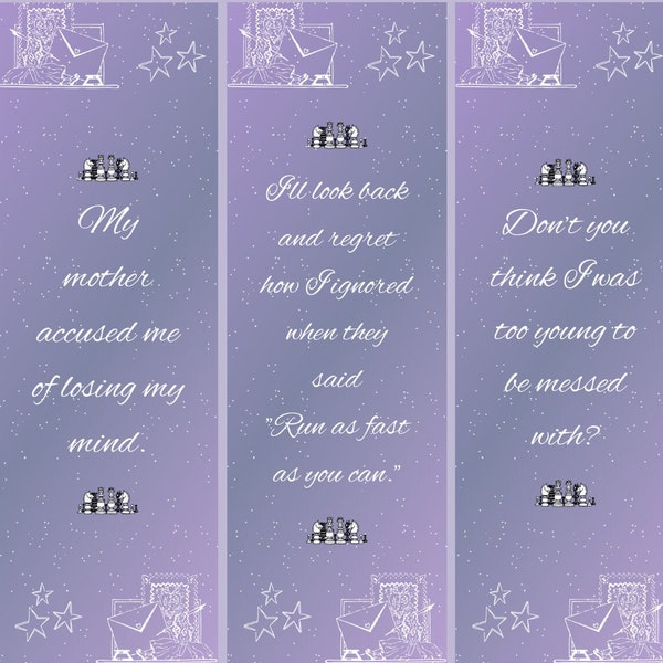 Digital "Dear John" - Taylor Swift Inspired Bookmarks (Set of 5)