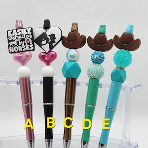Horse or Cowboy Hat Beaded Pen Beaded Pen & 1 free ink refill with purchase of pen