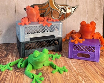 3D Printed Froggy - Flexy Froggy - Flexible Fidget Fun