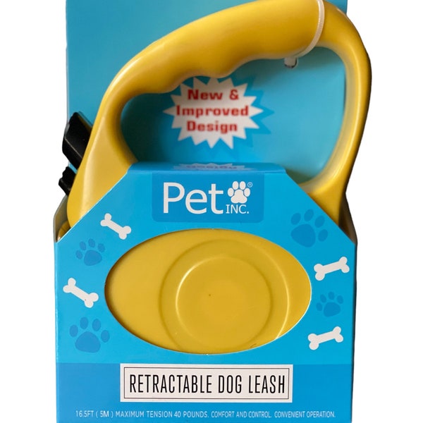 Retractable Dog Leash for small / medium size dog 40 pounds or less. Retractable dog leash up to 16 feet