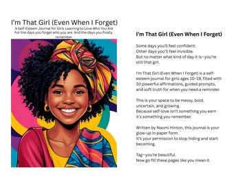 Teen Girl Self-Love Journal | Confidence + Affirmation Workbook for Teens | Emotional Wellness Journal