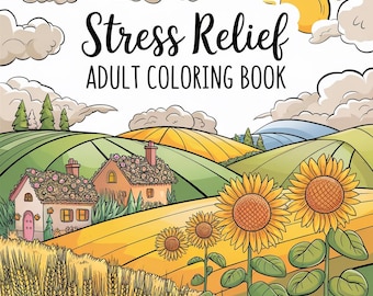 Adult Coloring Book | 100 Mindfulness Designs for Stress Relief (PDF Download)