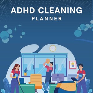 ADHD Cleaning Planner Printable | Home Organization Checklist for Executive Dysfunction | Digital Download