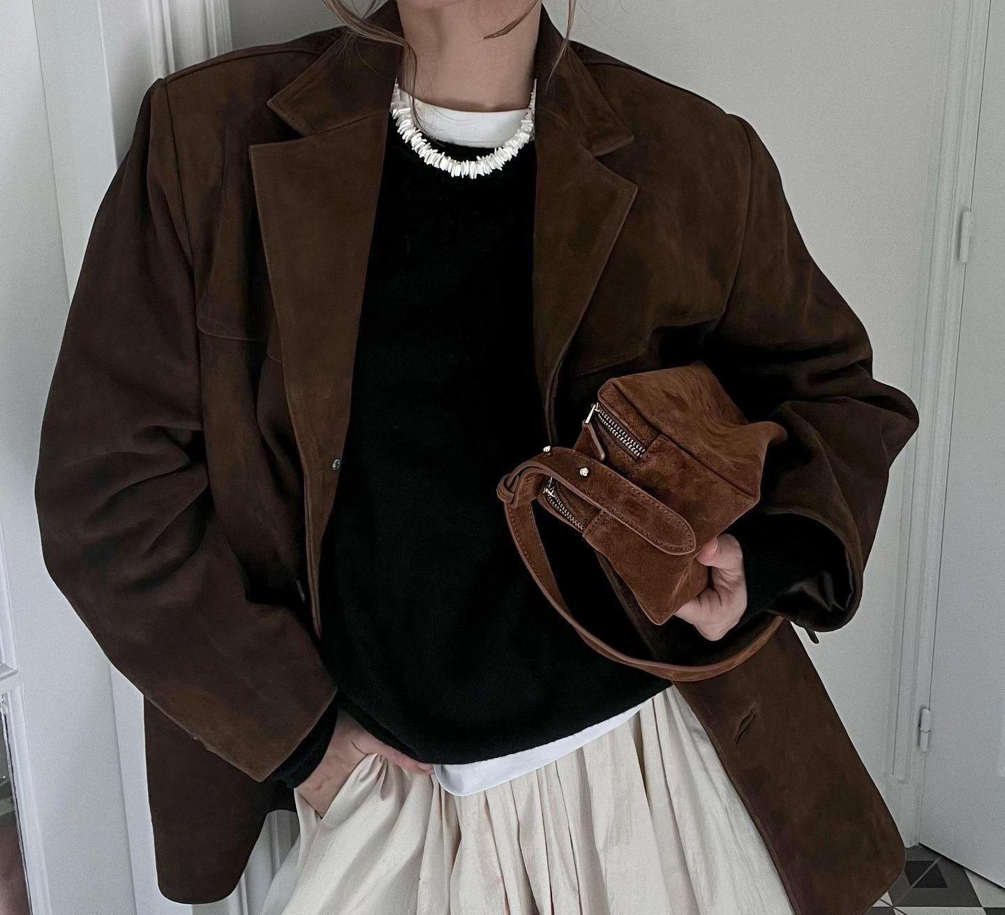 ジャケット・アウター 90s Italian Vintage Brown Suede Jacket Vintage 90s Italian Suede Bomber Jacket: Men's XL Brown