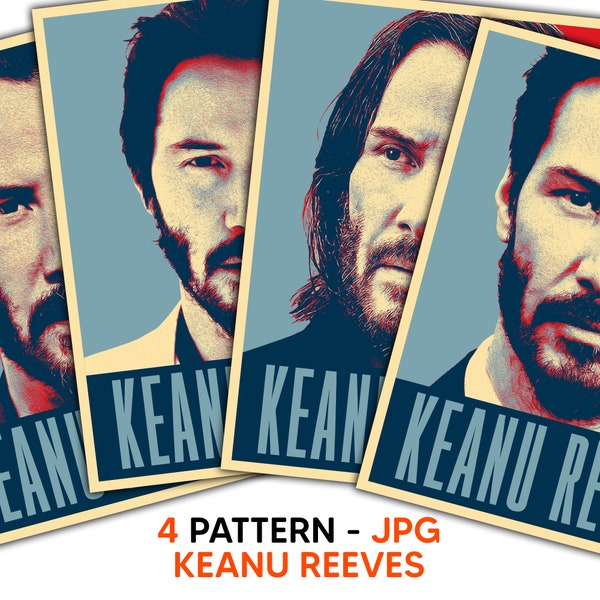 Keanu Reeves hope poster jpg, keanu reeves tshirt digital product png, keanur reeves wall decoration printable poster, digital product keanu