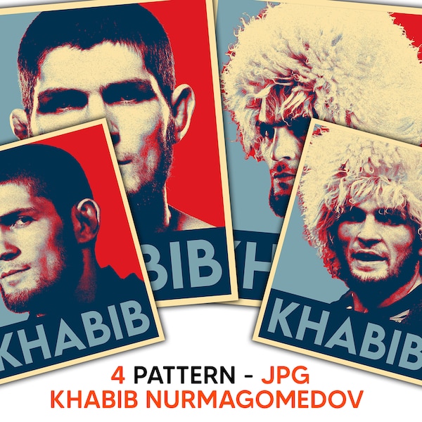 Khabib Nurmagomedov combattant espoir affiche jpg, Khabib Nurmagomedov tshirt produit numérique et décoration murale affiche imprimable svg