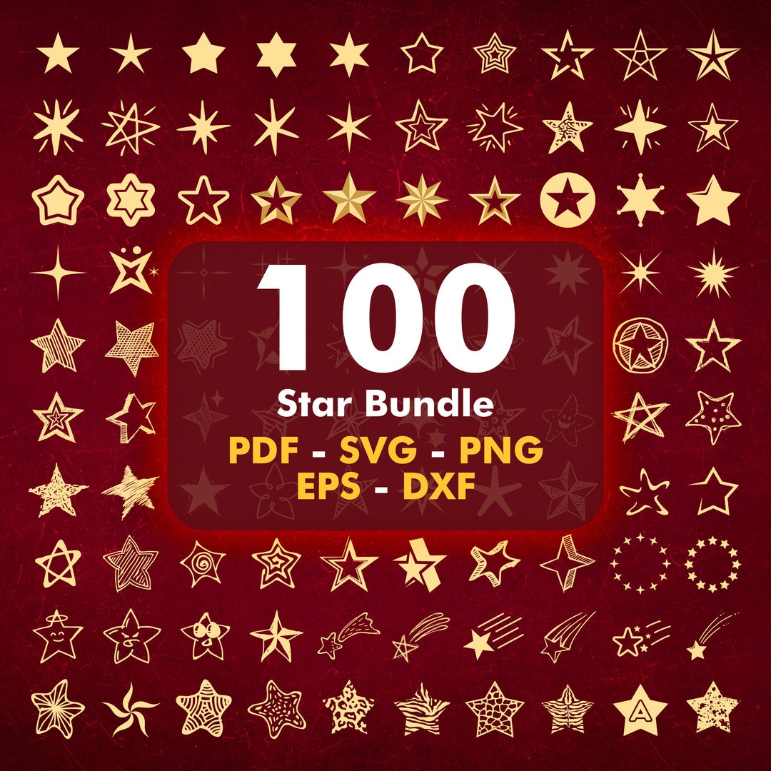 Star Svg, Stars Bundle, Star PNG, Star Vector, Stars Clip Arts, Star