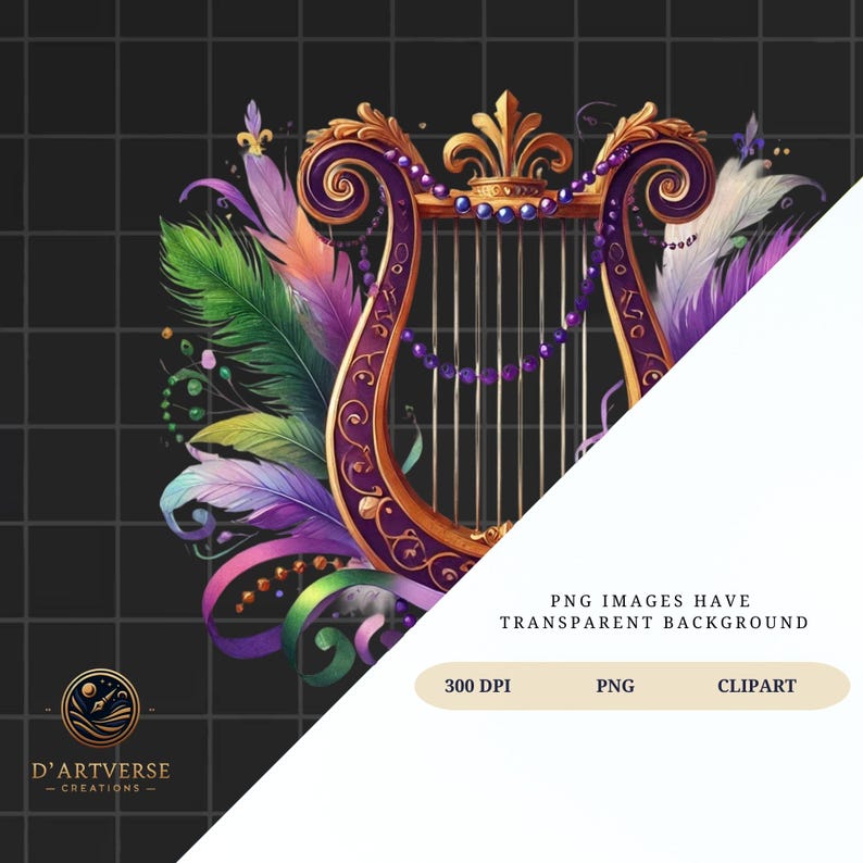 Mardi Gras Music Clipart Carnival Music Graphics Jazz Instrument