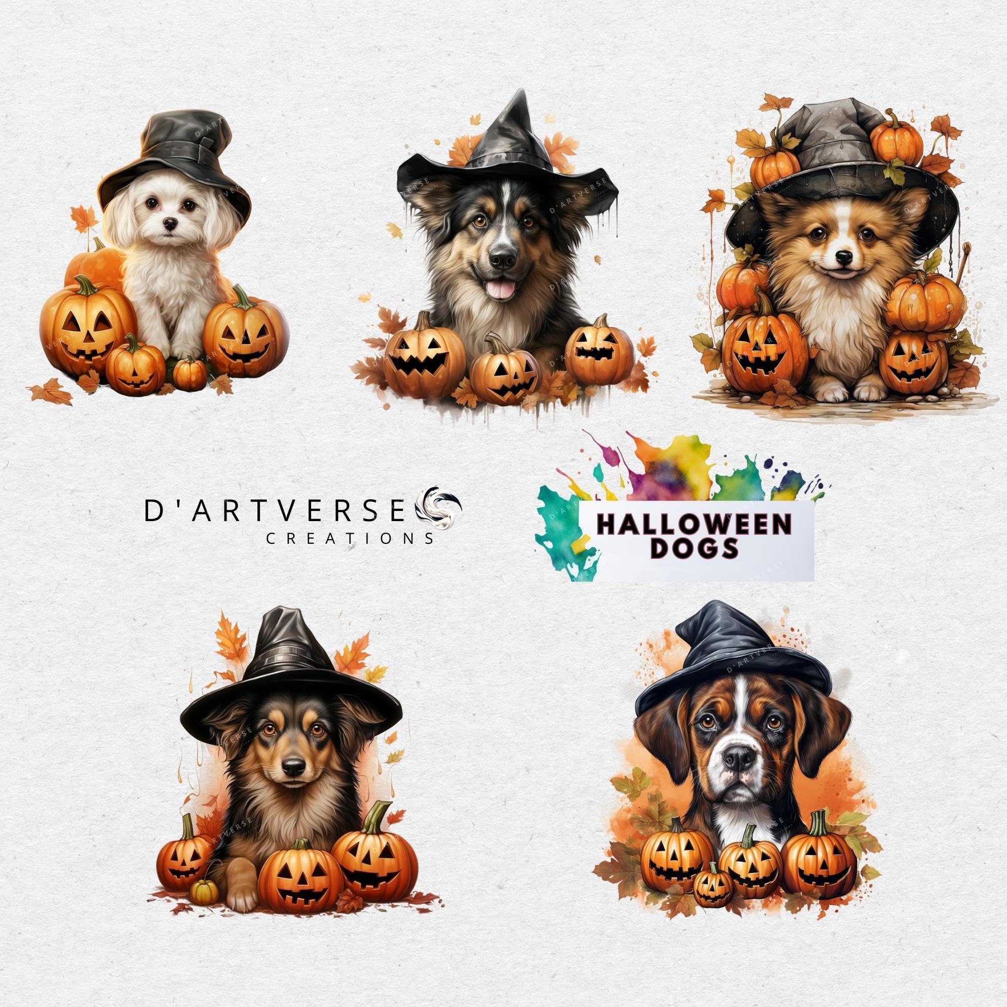Dog Halloween Clipart - qevm88s