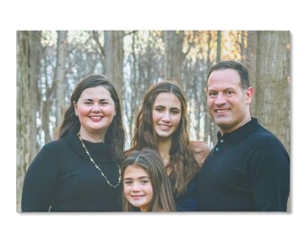 Custom Family Portrait Canvas from One Photo