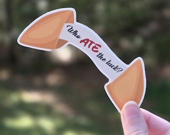 SKZ "ATE" Inspired Fortune Cookie Die Cut Sticker