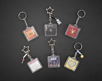 Kpop Boy Group Album Cover Keychains