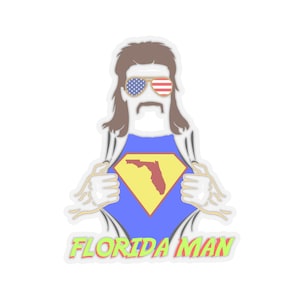 FLORIDA MAN versione 2 Adesivi Florida Kiss-Cut