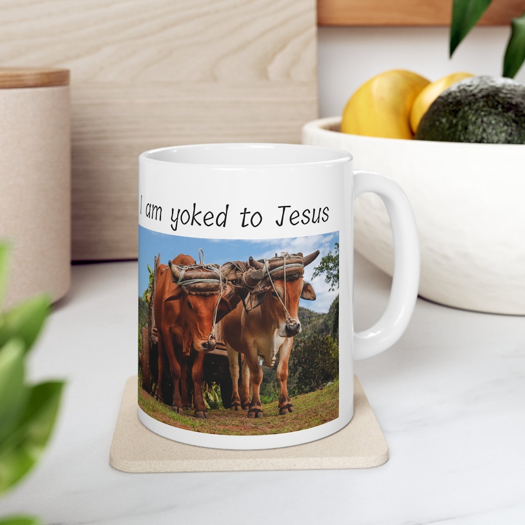 Jesus My Yoke is Easy and My Burden is Light Mug Bible Verse Etsy