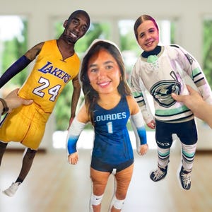 Custom Picture Pillow Sports Son Daughter Athlete Gift Plush Doll Personalized Sports Keepsake Custom Gift For Sports Fan Athlete Gift idea