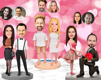 Custom Bobbleheads Custom Cake Topper Cake Decorating Wedding Cake Topper Bobbleheads Personalized Bobblehead Custom Bobblehead from photo