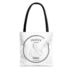 Mother of the Bride Tote Bag , Personalized Mother of the Bride Tote Bag
