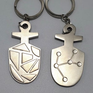 Deluxe Tom Baker Era T.A.R.D.I.S. Keychain- Double Sided- Imported- Vintage- Warehouse Find!