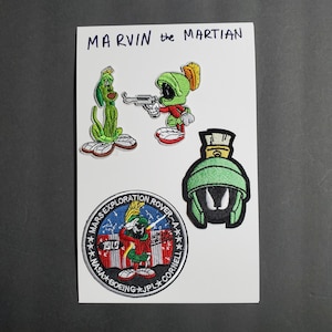 Marvin the Martian 3&quot;-4&quot; DELUXE Patches 4er Set