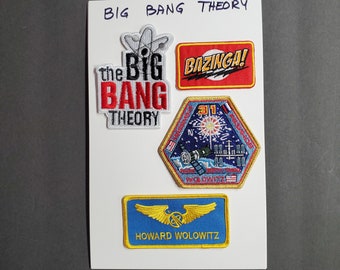 Cosplay Big Bang Theory 3"-4" DELUXE Patch Set of 4