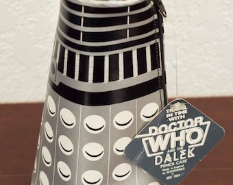 Original 1984 Doctor Who Dalek Federmäppchen - 7,5 &quot;Tall - Zip Top