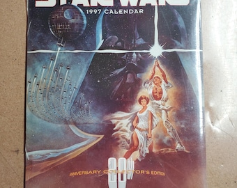 Vintage 1997 Star Wars 20th Anniversary Calendar (usable in 2025