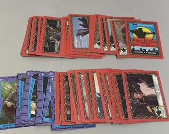 1991 TOPPS Robin Hood Prince of Thieves Complete Set 55 Trading Cards 9 Sticker