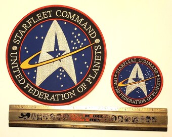 デラックス スタートレック 宇宙艦隊司令部 UFP ラージ 8インチ ジャケット & 4インチ ショルダーパッチ セット 2