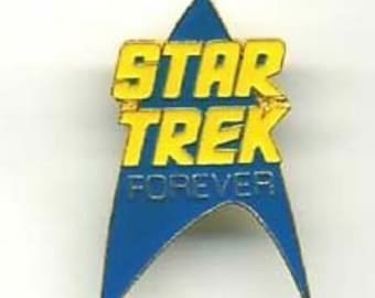 Vintage 1990s Star Trek Forever 1.5" Cloisonne Pin- Hollywood (0040)