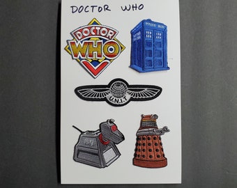 Doctor Who 3"-5" DELUXE Patch Set of 5