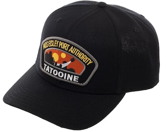 Star Wars Mos Eisley Spaceport Logo on Black Baseball Cap