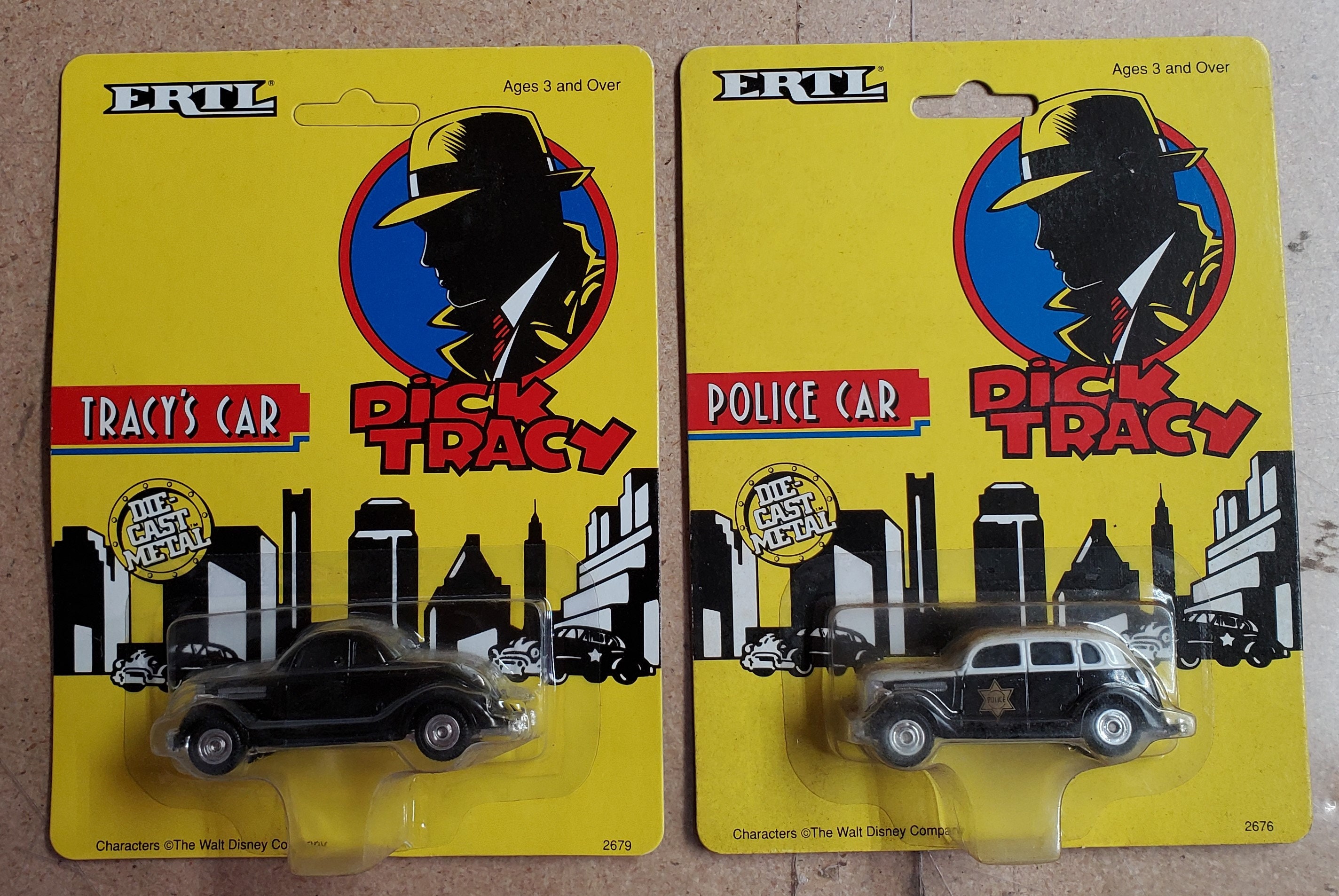 1990 Dick Tracy Movie ERTL Die-cast Car Set of 2- Carded - Etsy