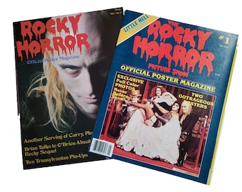 1990s Rocky Horror Picture Show Poster Magazine Set of 2,  Unread