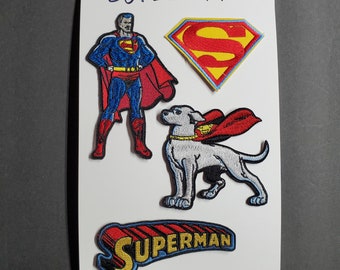 Superman 2"-5" DELUXE Patch Set of 4