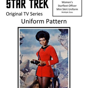 Star Trek Classic Women's Mini Skirt Uniform Pattern-Multiple Sizes