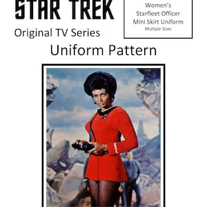 Star Trek Classic Women's Mini Skirt Uniform Pattern-Multiple Sizes