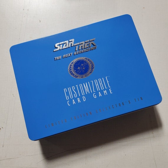 star trek the next generation customizable card game limited edition Trek: Premiere Starter Deck (60 cards) (Random) The Sealed Tin Is Specifically Designed For Collectors STAR TREK The Next GENERATION