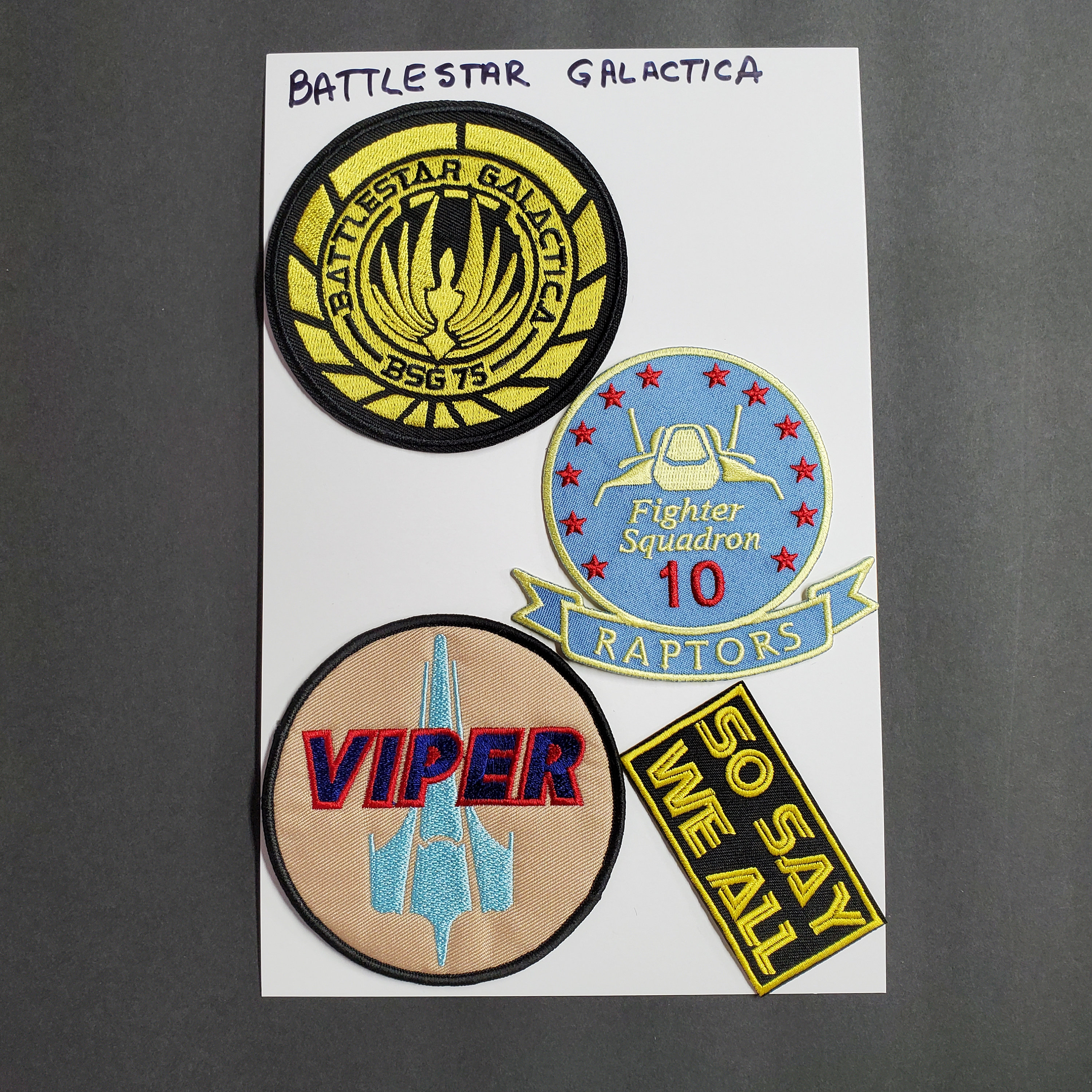 Battlestar Galactica Viper Pilots Screen Accurate Embroidered Patch New Unused