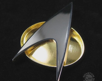 Deluxe QMX Star Trek: Next Generation Communicator Badge- Full Size- Metal