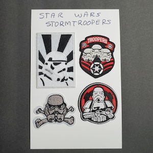 Deluxe Star Wars Stormtroopers embroidered patch set of 4