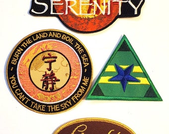 Serenity Firefly 2"-5" DELUXE Patch Set of 4