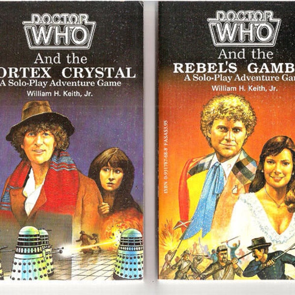 Vintage 1986 FASA Doctor Who RPG Role Playing Game Paperback Book Set of 2