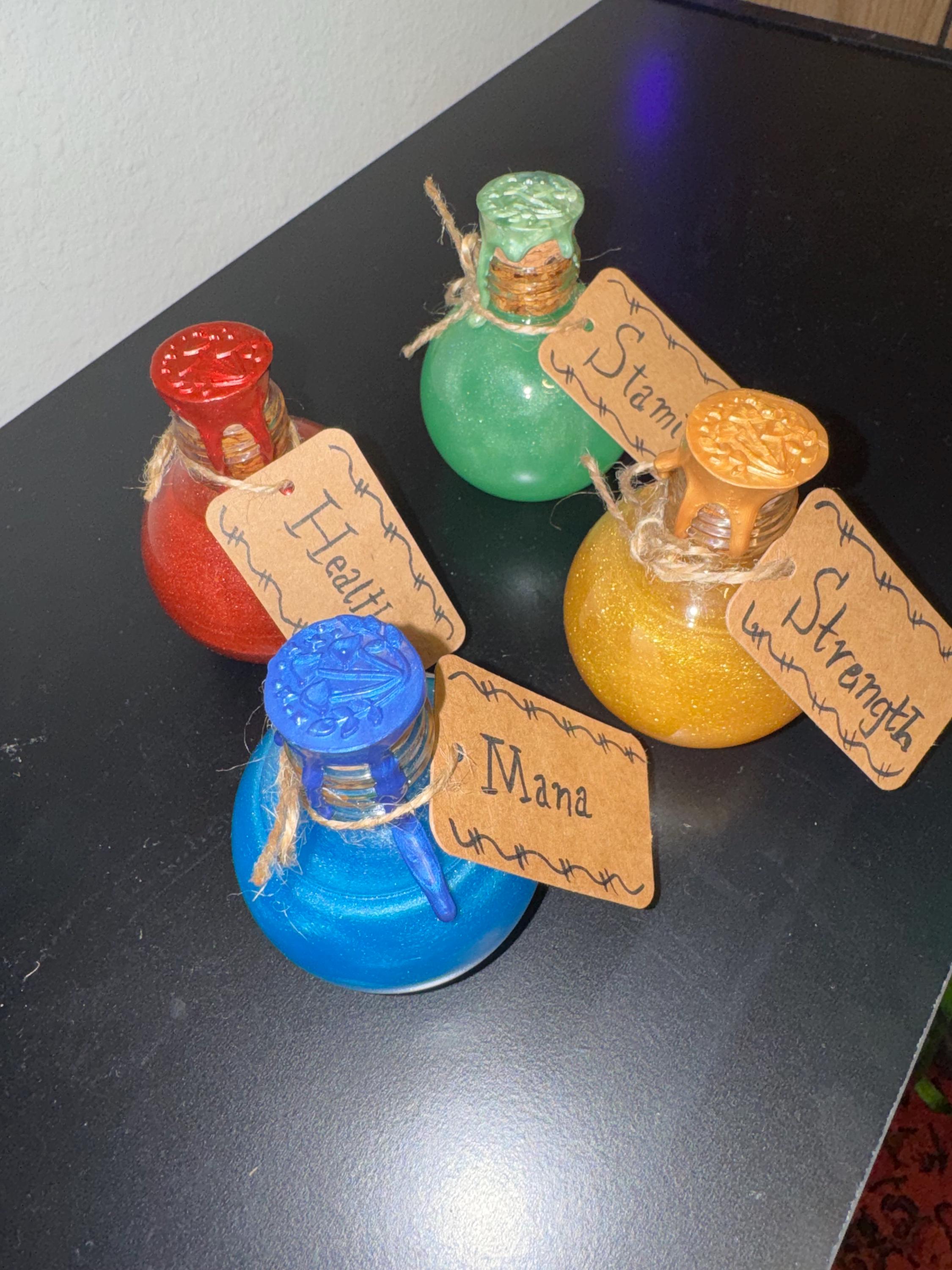 Handmade Fantasy Potion Bottles (dnd) - Etsy