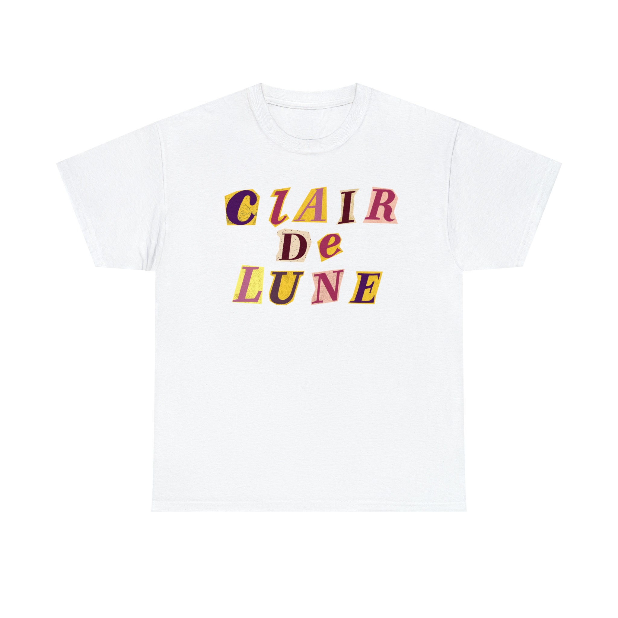 Buy Clair De Lune T Shirt, Classical Composer Letter Cutout Buy Clair De Lune T Shirt, Classical Composer Letter Cutout