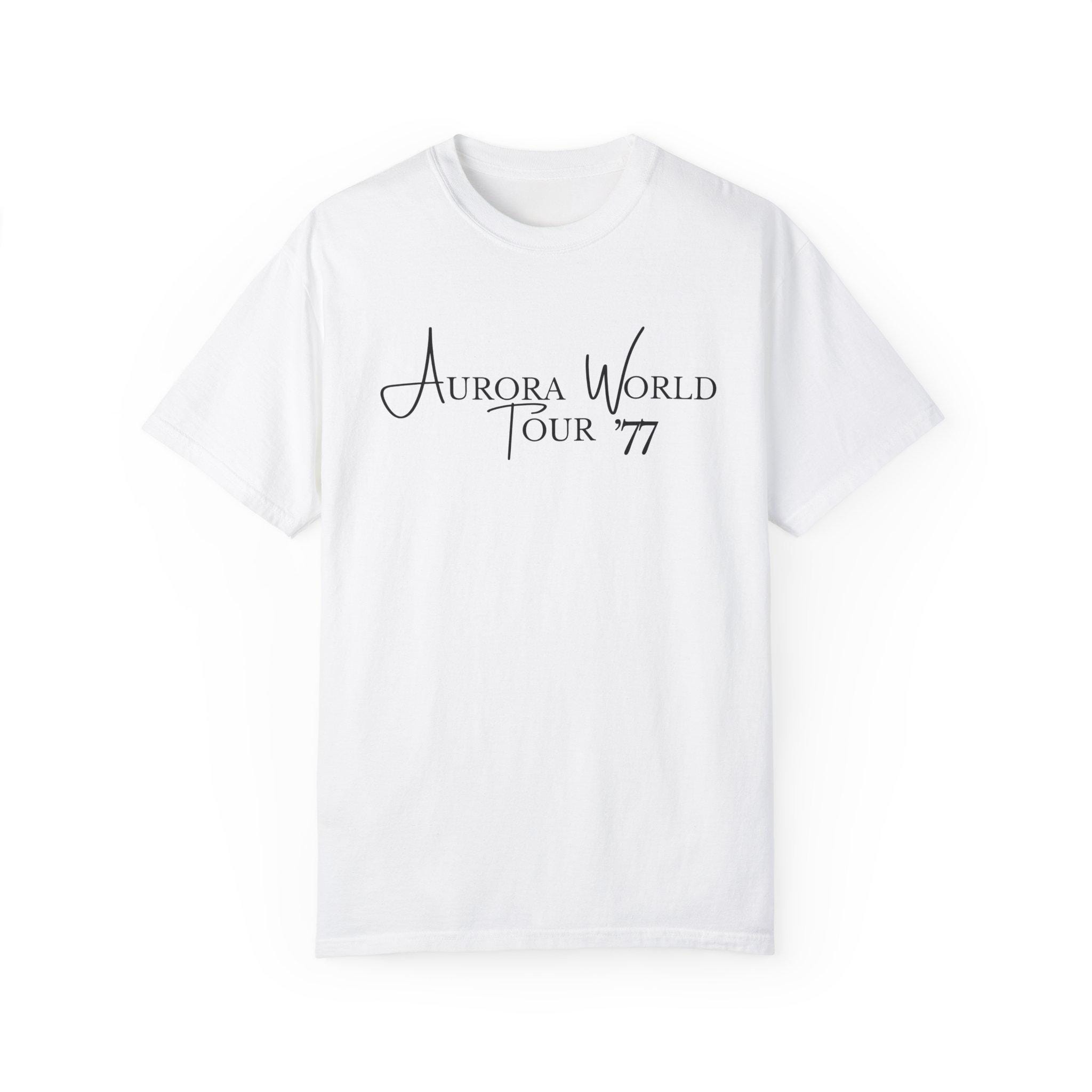 Vintage Aurora World Tour '77 T-shirt, Retro Concert Tee - Etsy