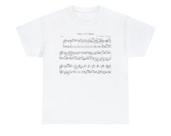 Mozart Sheet Music T-Shirt, Classical Music Graphic Tee