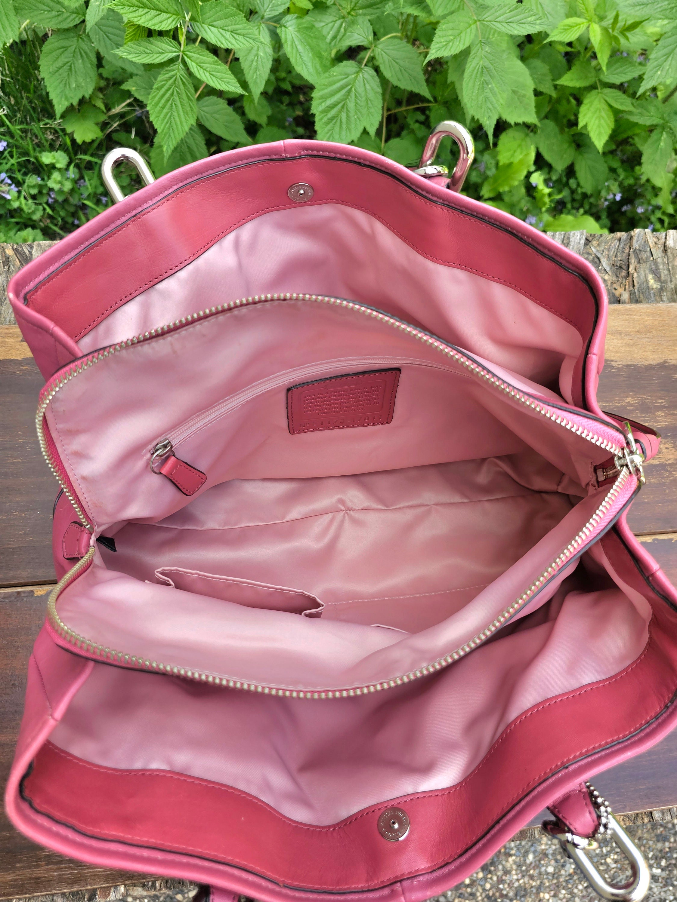 Coach 23979 Hot Pink COACH Park Patent Leather Carrie Tote Handbag — COACH  USA SHOP
